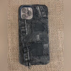 Handmade denim jean phone case